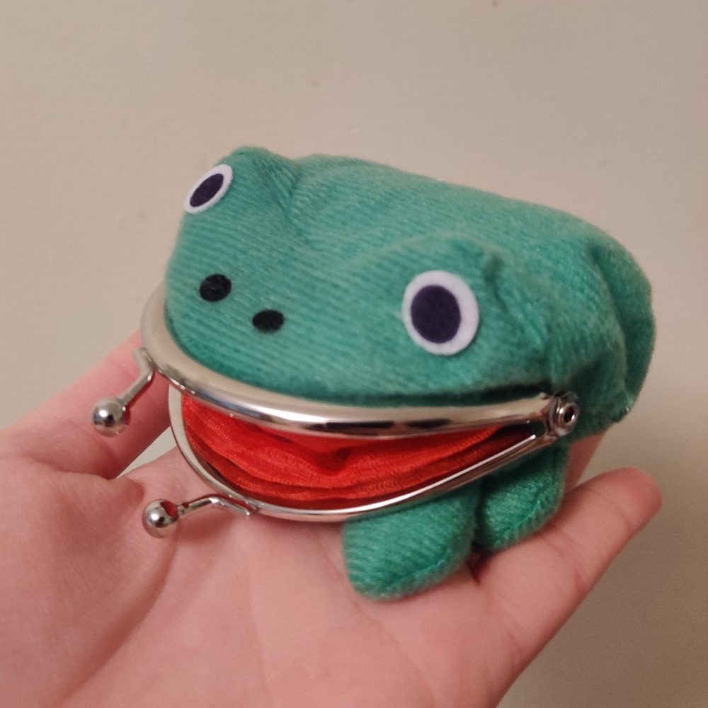 Frog coin purse wallet anime kawaii